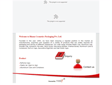 Tablet Screenshot of bhanucosmetics.com